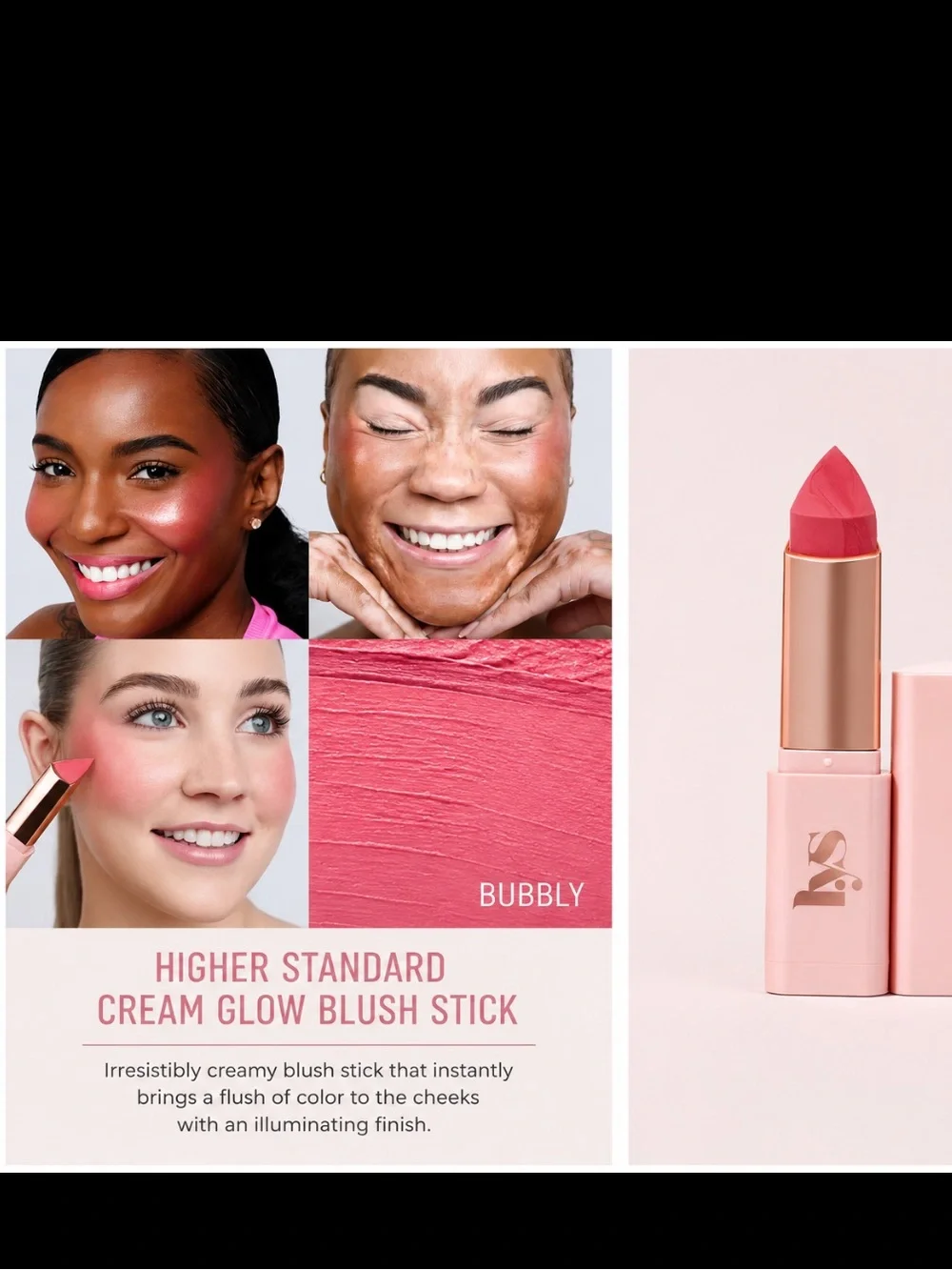 LYS Bubbly Higher Standard Cream Glow Blush Stick